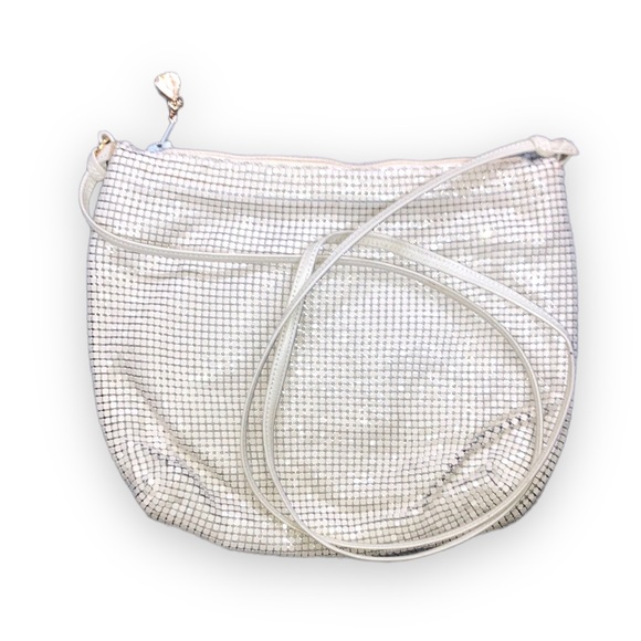WHITING & DAVIS pearl mesh crossbody/clutch - Picture 2 of 8
